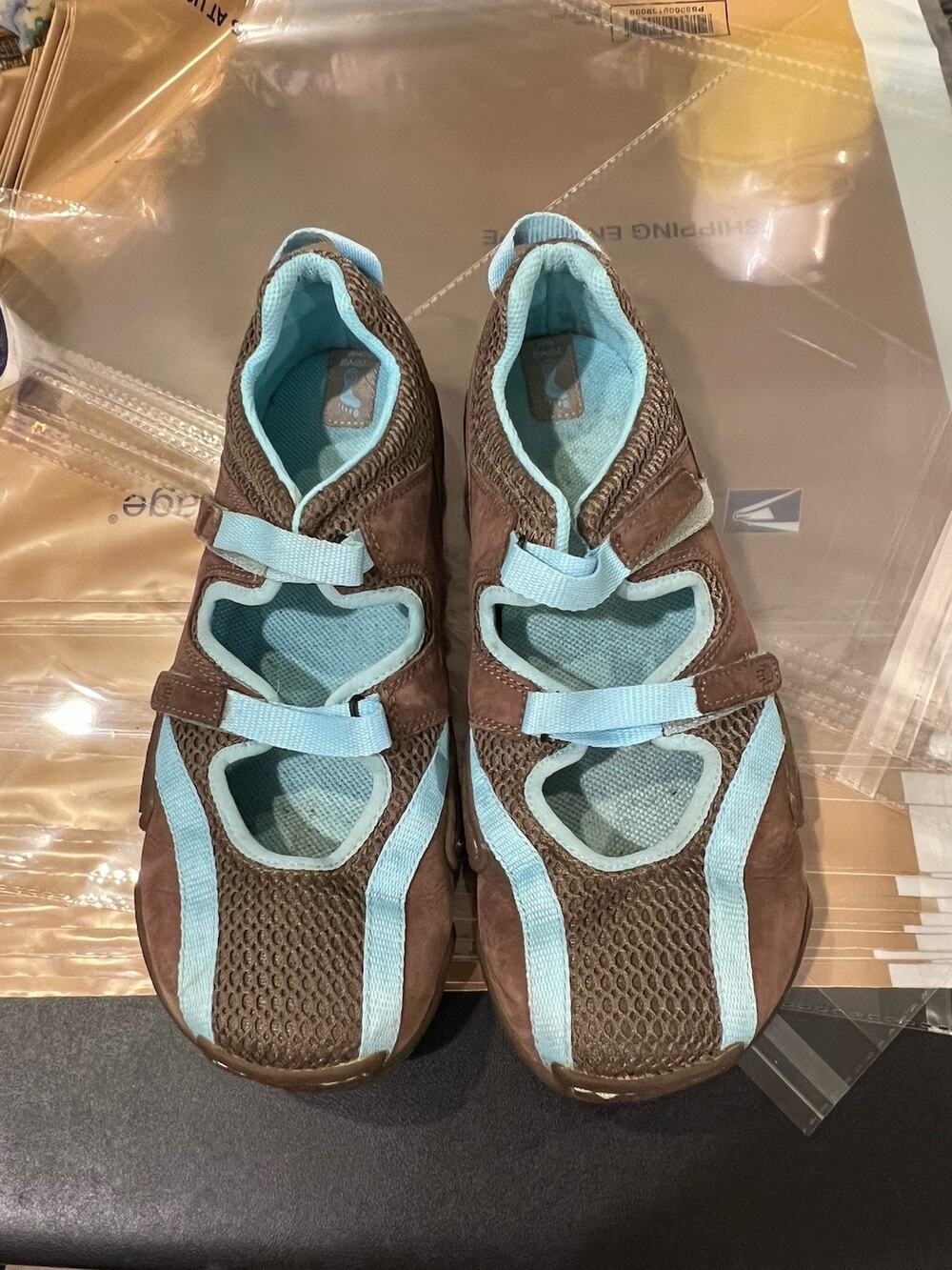 Teva Dristi Brown Blue Hiking Water Shoes Sz 9